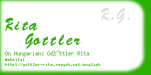 rita gottler business card